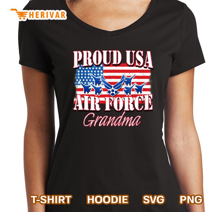 Proud Usa Air Force Grandma Shirt Patriotic Hoodie