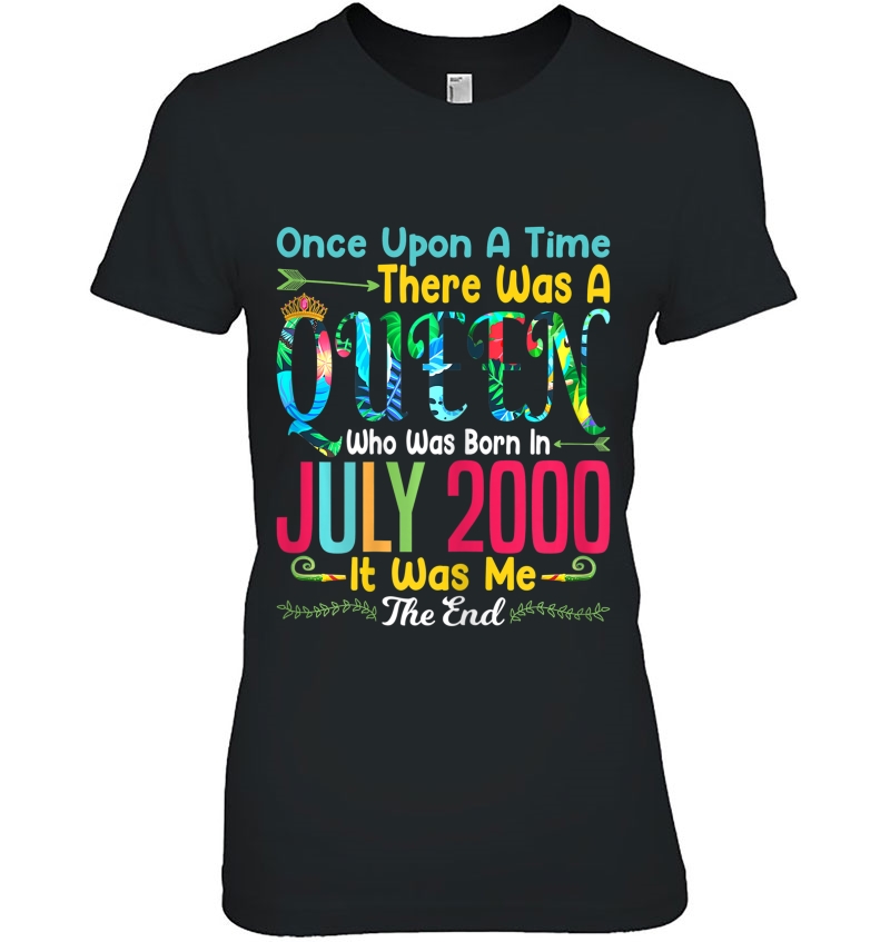 Girl 20Th Birthday Gift Girls Who Born In July 2000 Ver2 Hoodie