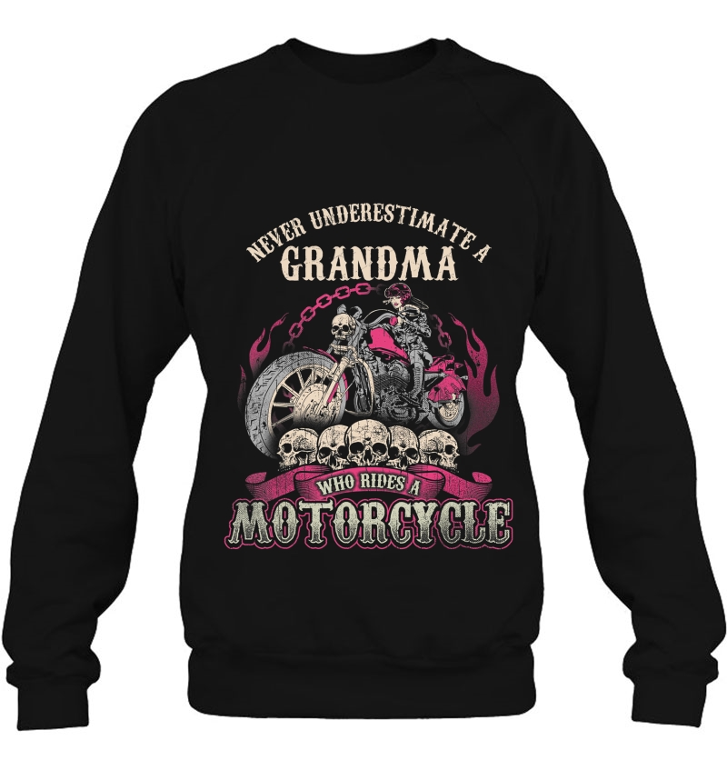 Grandma Biker Chick Lady Never Underestimate Motorcycle Mugs