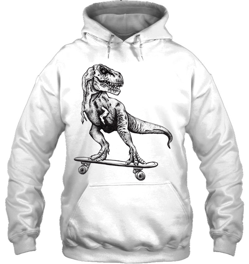 T-Rex Do Skate Baseball ¾ Sleeve Hoodie