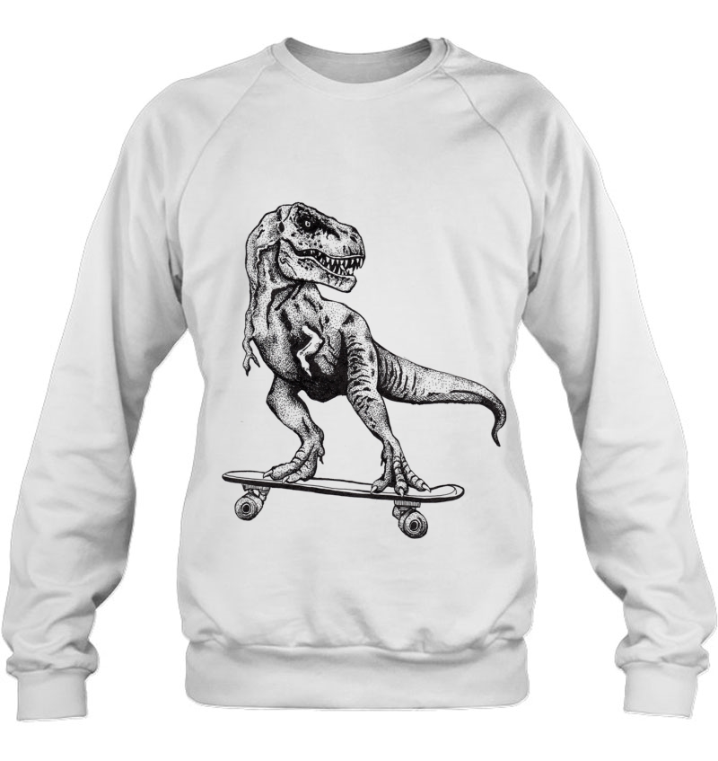 T-Rex Do Skate Baseball ¾ Sleeve Sweatshirt