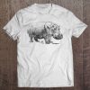 Love Heart Hippos Silhouette Hippo Tee Spirit Animal Tee