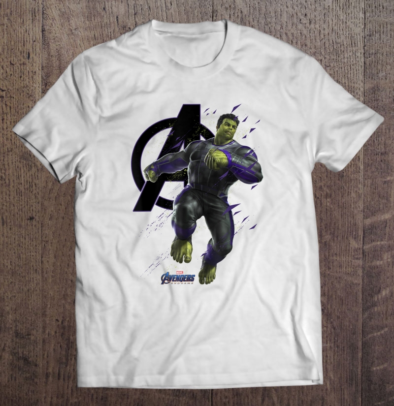 Marvel Avengers Endgame Hulk Logo Graphic Shirt