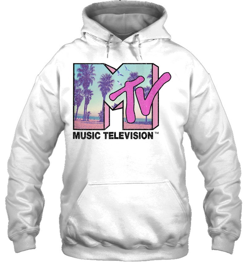 Mtv Mtv Beach And Palm Tree Logo Mugs