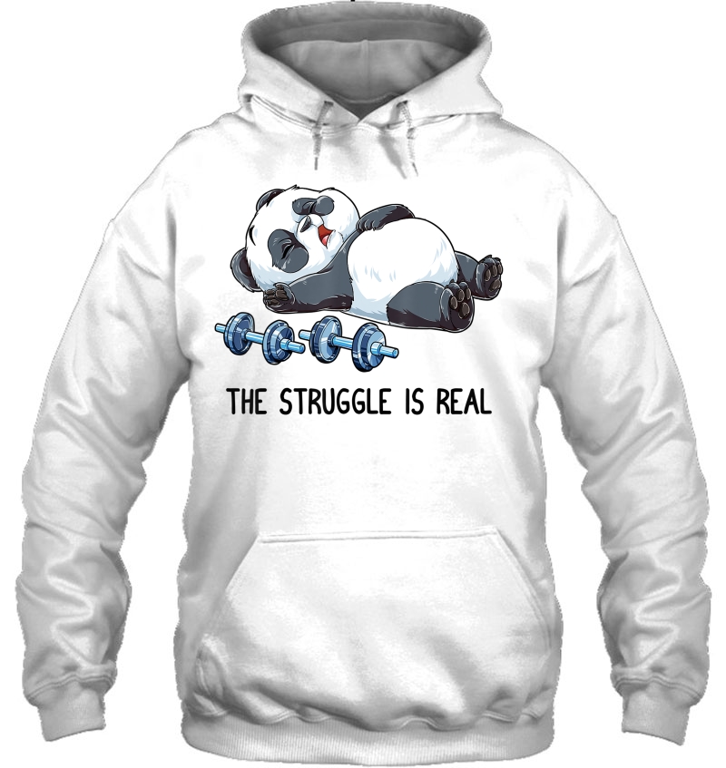 Panda The Struggle Is Real Weightlifting Fitness Gym Mugs