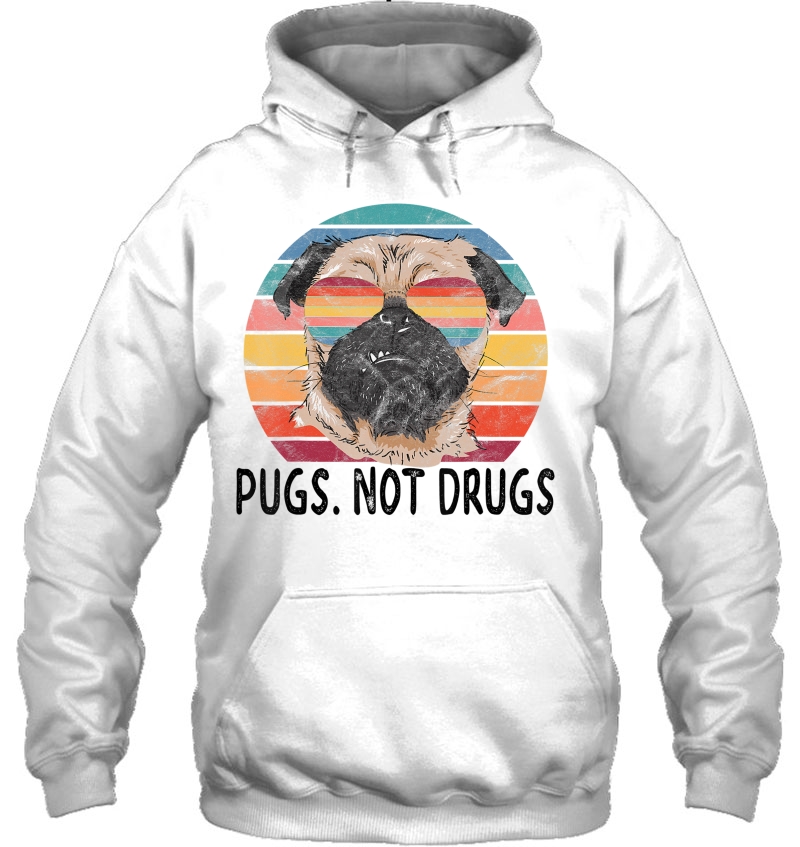 Pugs Not Drugs Funny Pug Lover Retro Vintage Mugs