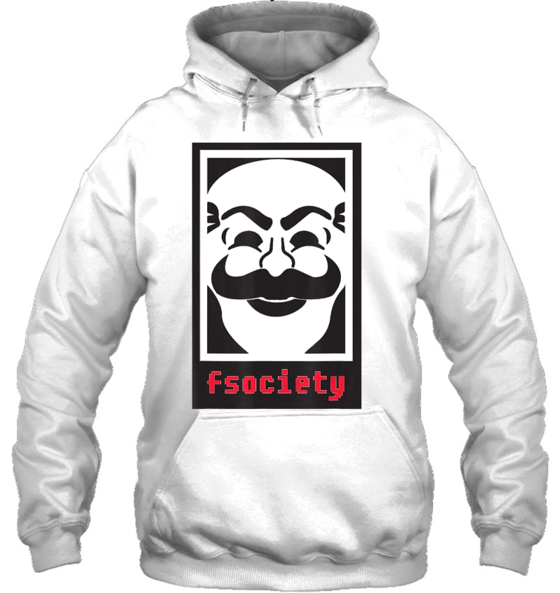 Tee Mr Mask Robot Control Is An Illusion Fuck E Corp Hacked Hoodie