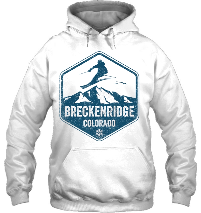 Vintage Breckenridge Shirt Retro Logo Ski Hoodie