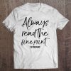 Womens Fun Pregnancy Reveal Always Read The Fine Print I'm Pregnant Tee