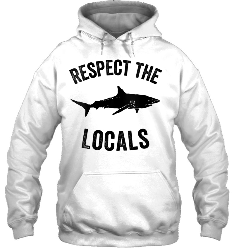 Womens Shark Ocean Animal Rights Respect The Locals Shark Gift Mugs