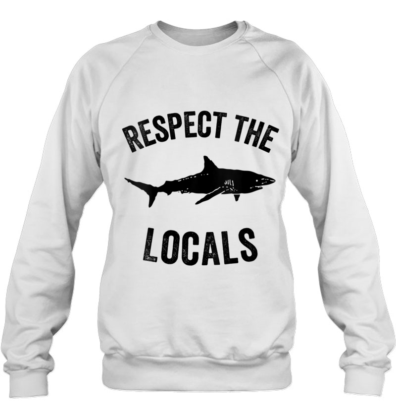 Womens Shark Ocean Animal Rights Respect The Locals Shark Gift Mugs