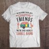 Womens We're More Than Just Camping Friends Funny Flamingo Camper Tee