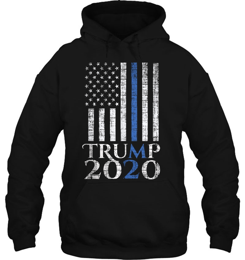 Thin Blue Line Trump 2020 American Flag Police Usa Election Tank Top Mugs