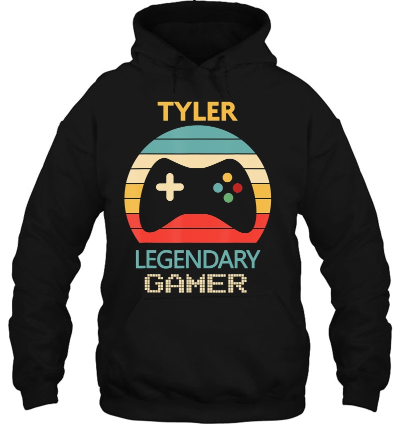 Tyler Name Gift - Personalized Legendary Gamer Hoodie