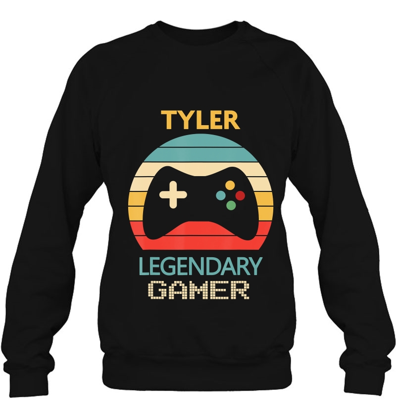 Tyler Name Gift - Personalized Legendary Gamer Sweatshirt