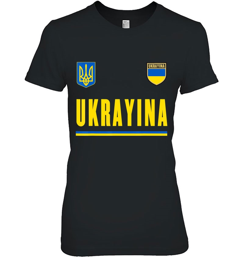 Ukraine, Ukrayina Soccer - Ukrainian Football Jersey Hoodie