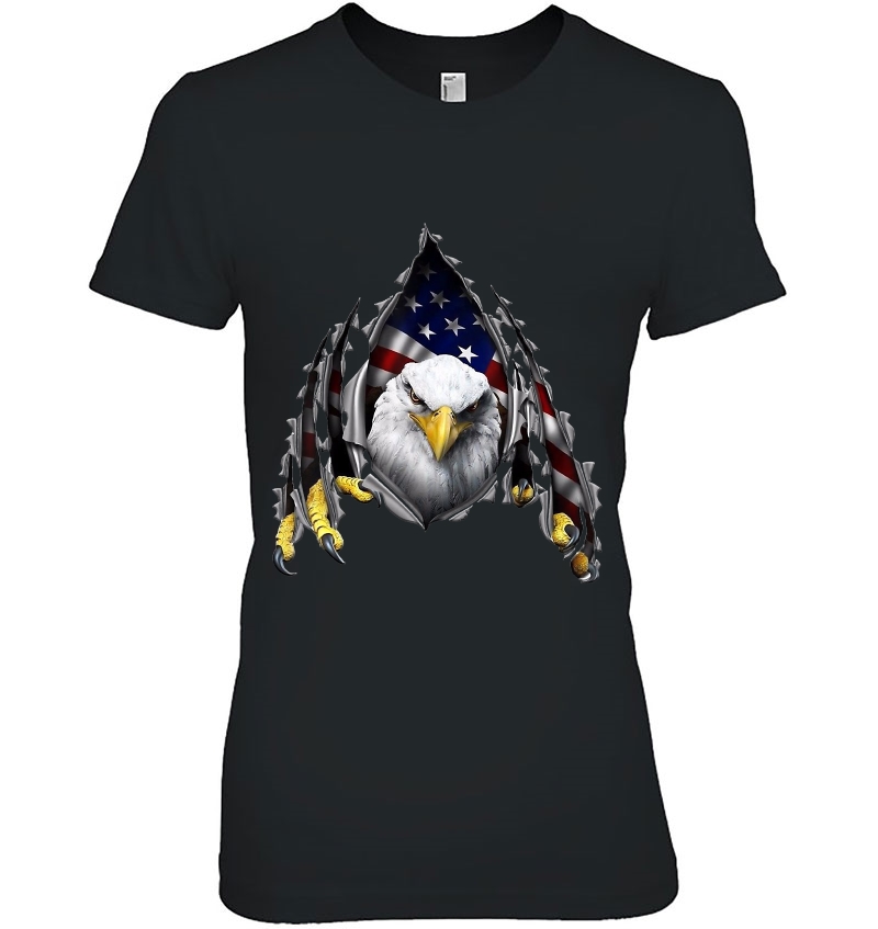 Usa Flag Bald Eagle American Flag 4Th Of July Hoodie