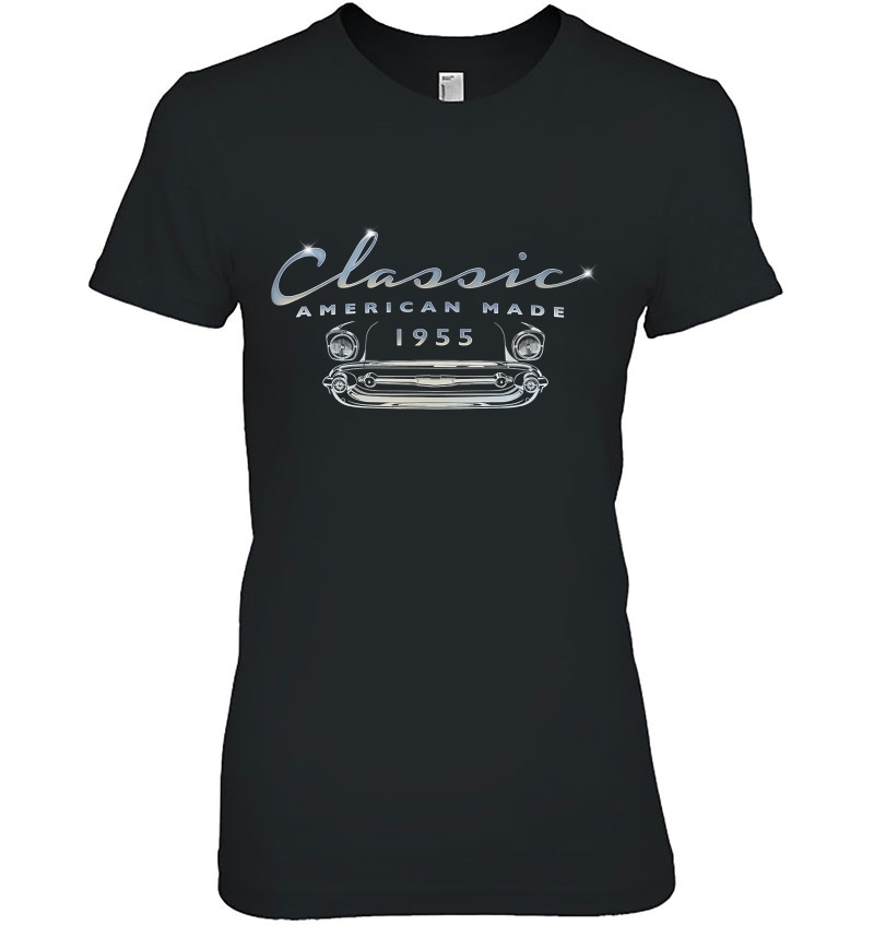 Vintage Car 1955 Classic 65Th Birthday Antique Auto D2 Ver2 Ladies Tee