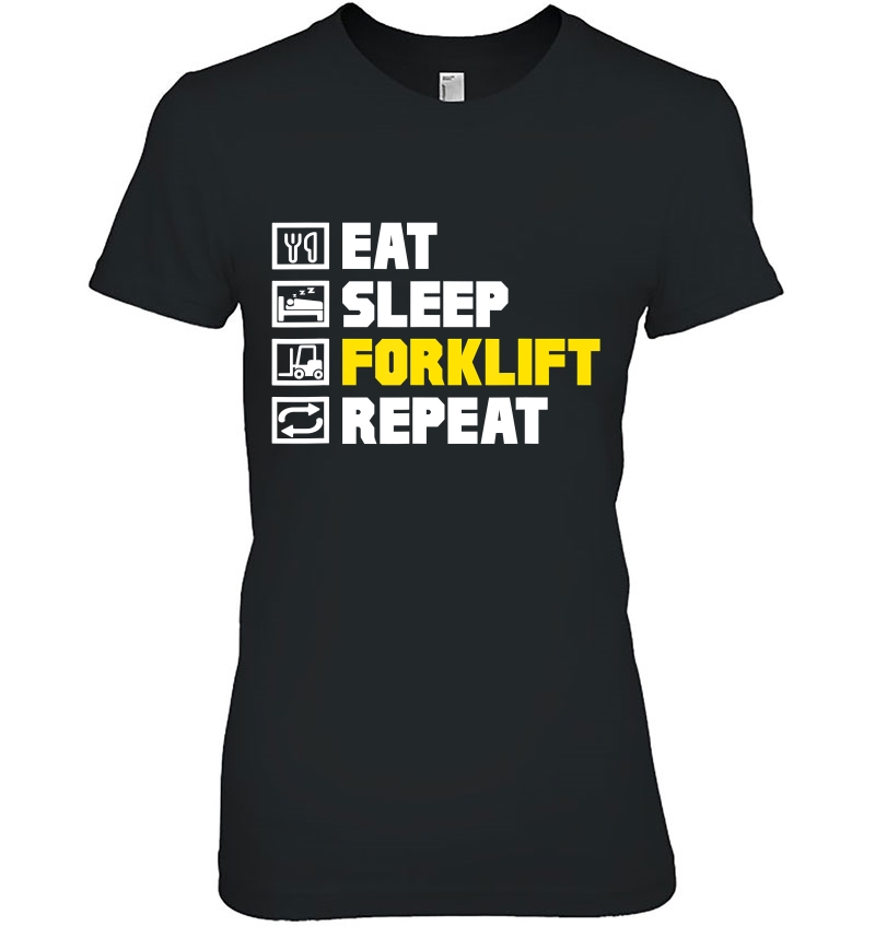 Warehouse Eat Sleep Forklift Repeat Forklift Operator Hoodie