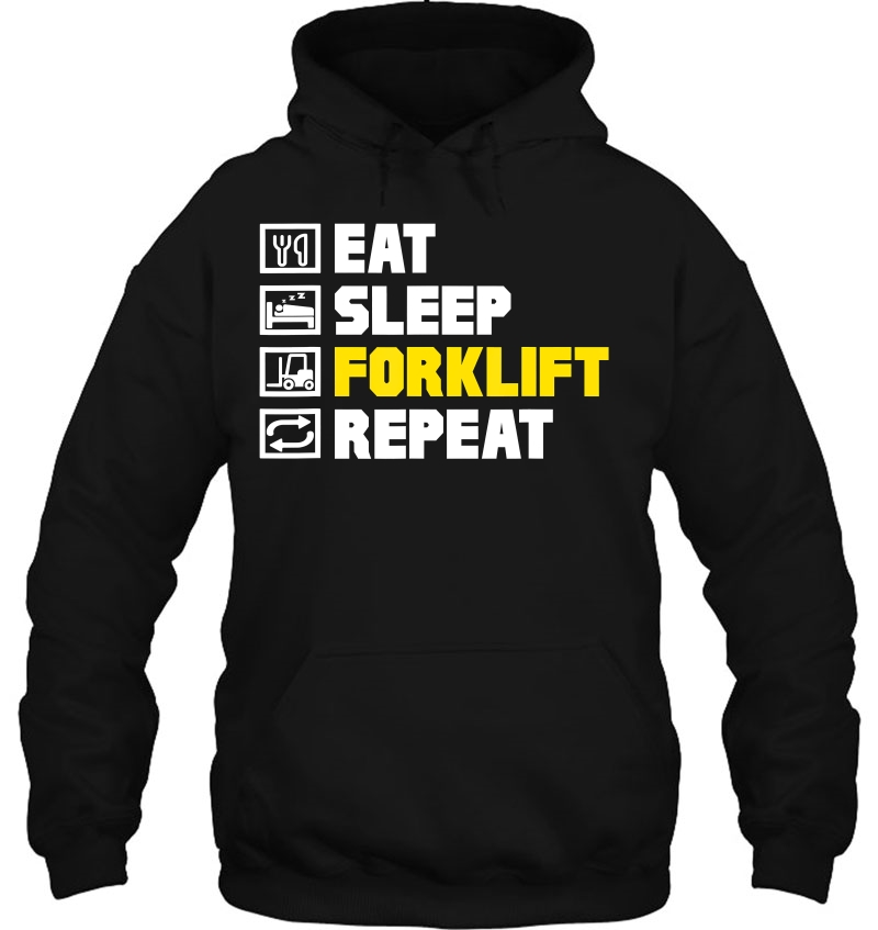 Warehouse Eat Sleep Forklift Repeat Forklift Operator Mugs