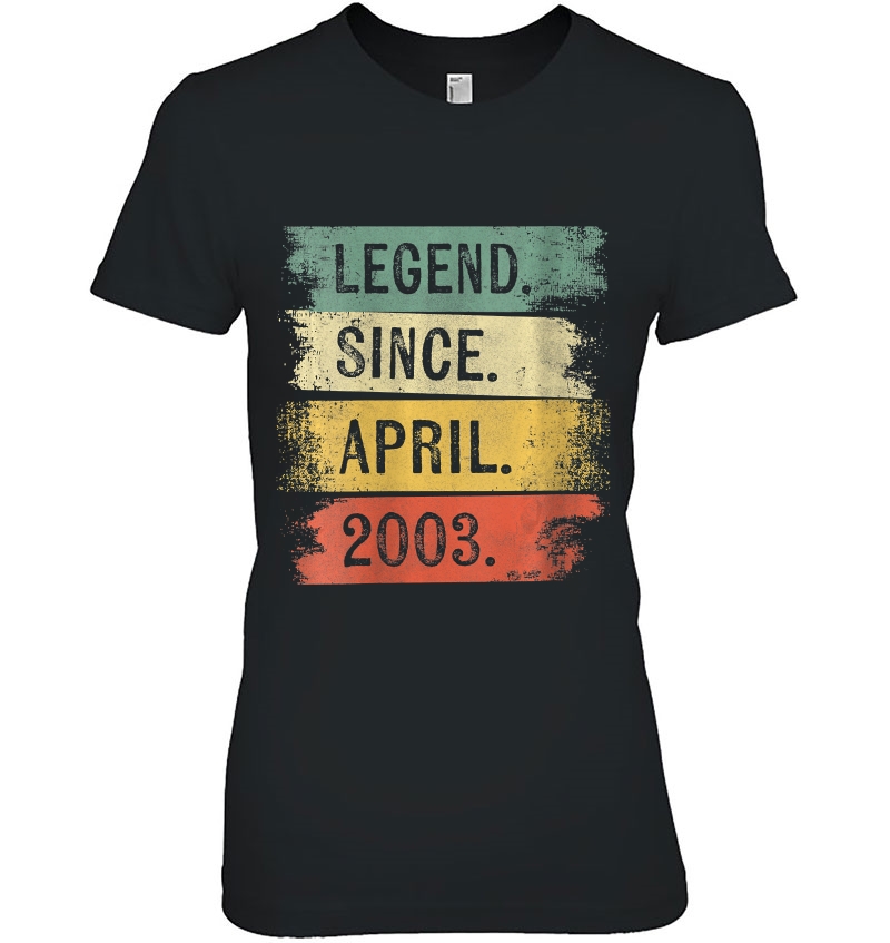 Womens 17 Year Old Gifts Legend Since April 2003 17Th Birthday Hoodie