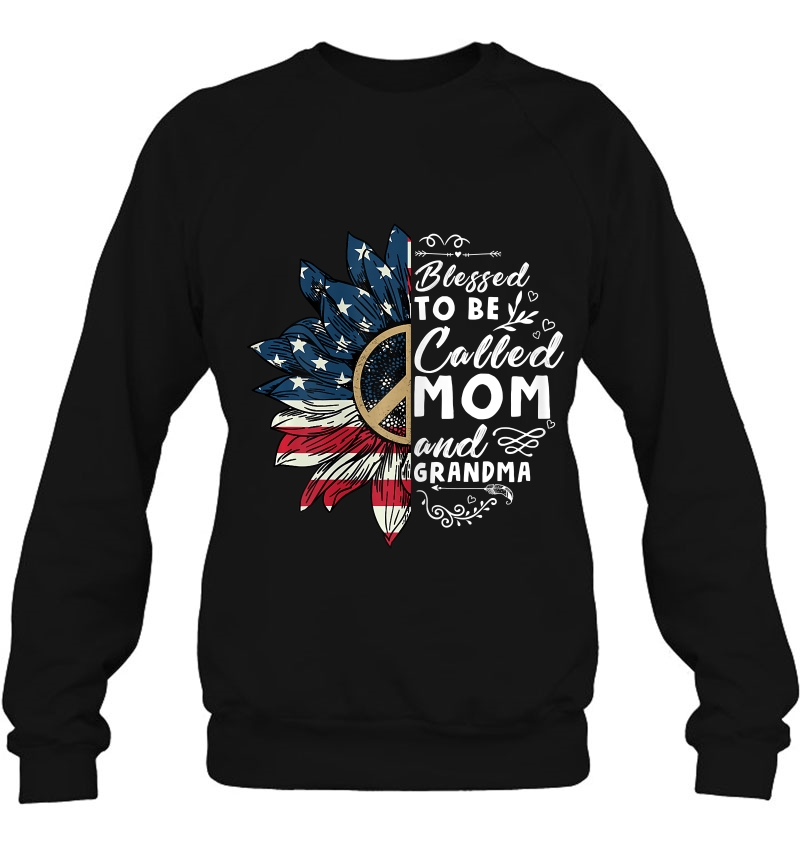 Womens Blessed To Be Called Mom And Grandma 4Th Of July Mugs