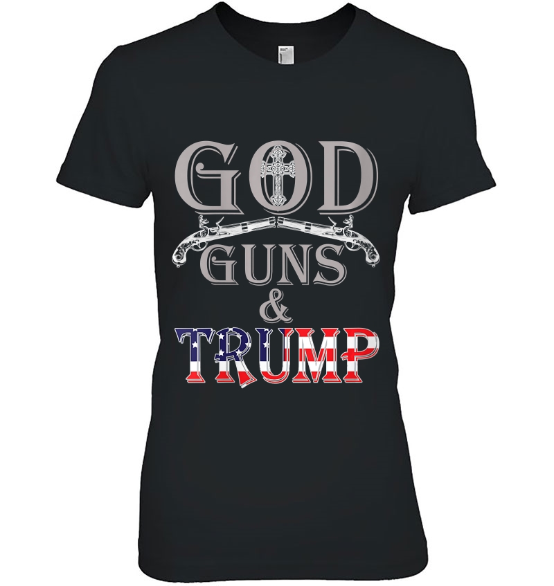 Womens God Guns & Trump-Trump 2020 Presidential Swag Hoodie