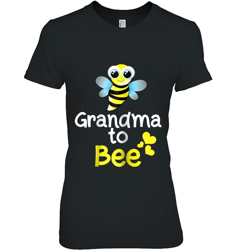 Womens Grandma To Bee Fun Pregnancy Announcement Hoodie