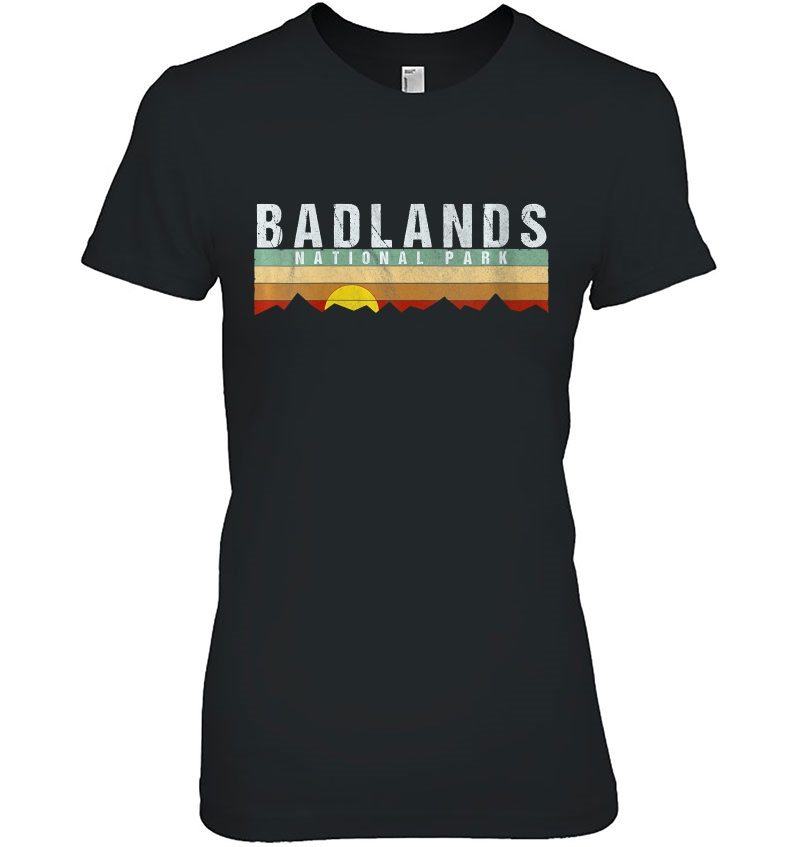 Womens Retro Vintage Badlands National Park Hoodie