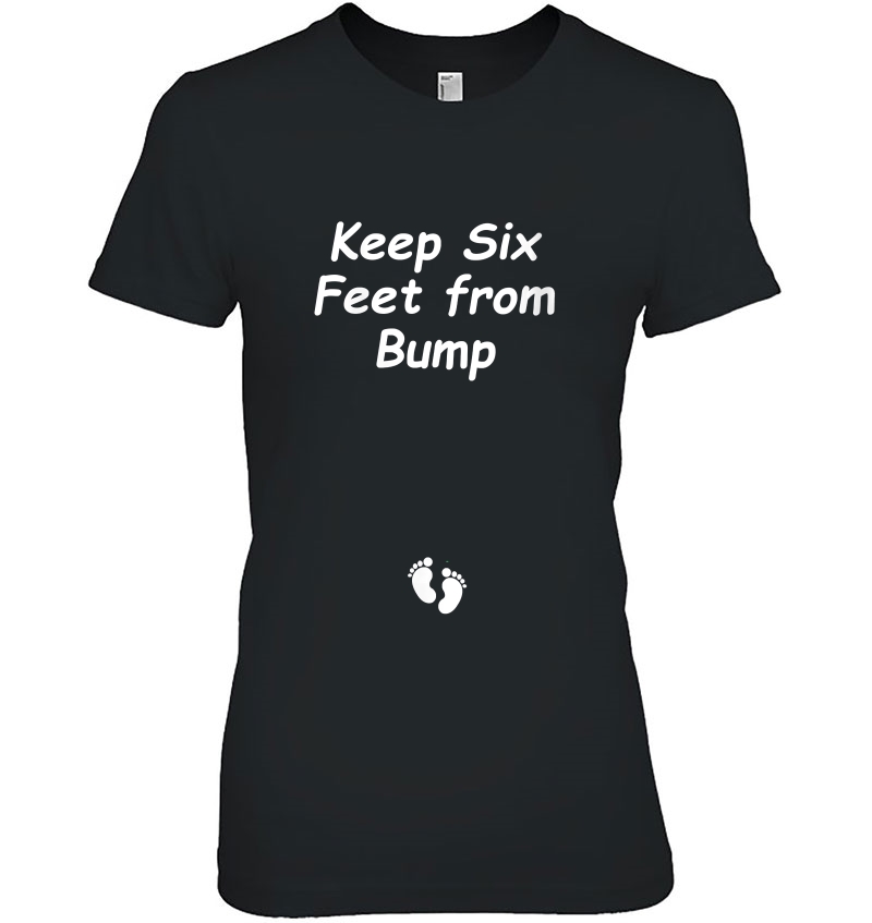 Womens Social Distancing Pregnancy Ladies Tee