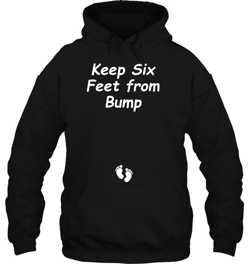 Womens Social Distancing Pregnancy Hoodie