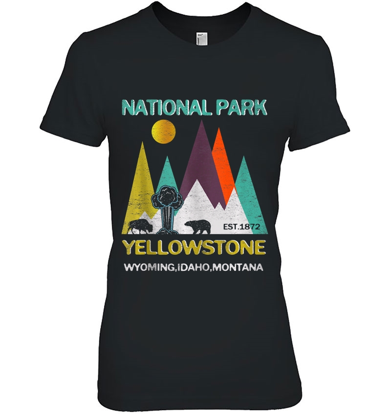 Yellowstone Wyoming Us National Park Camping Hiking Hoodie