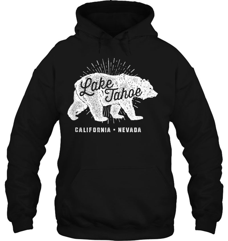 Lake Tahoe Vintage Retro Bear California Nevada Mugs