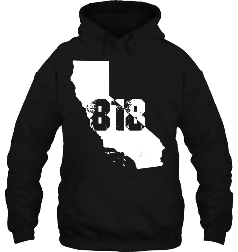 Los Angeles California 818 Area Code Hoodie