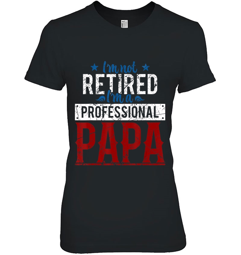 Mens I'm Not Retired I'm A Professional Papa Fathers Day Hoodie