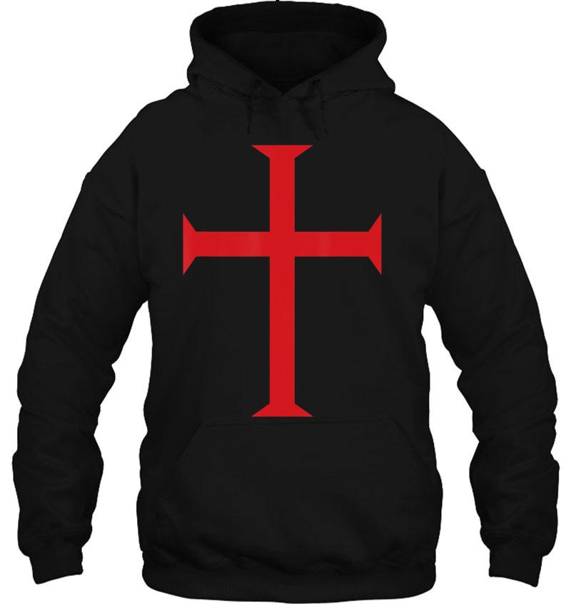 Mens Knights Templar Cross, Crusader (Soldier Of Christ) Hoodie