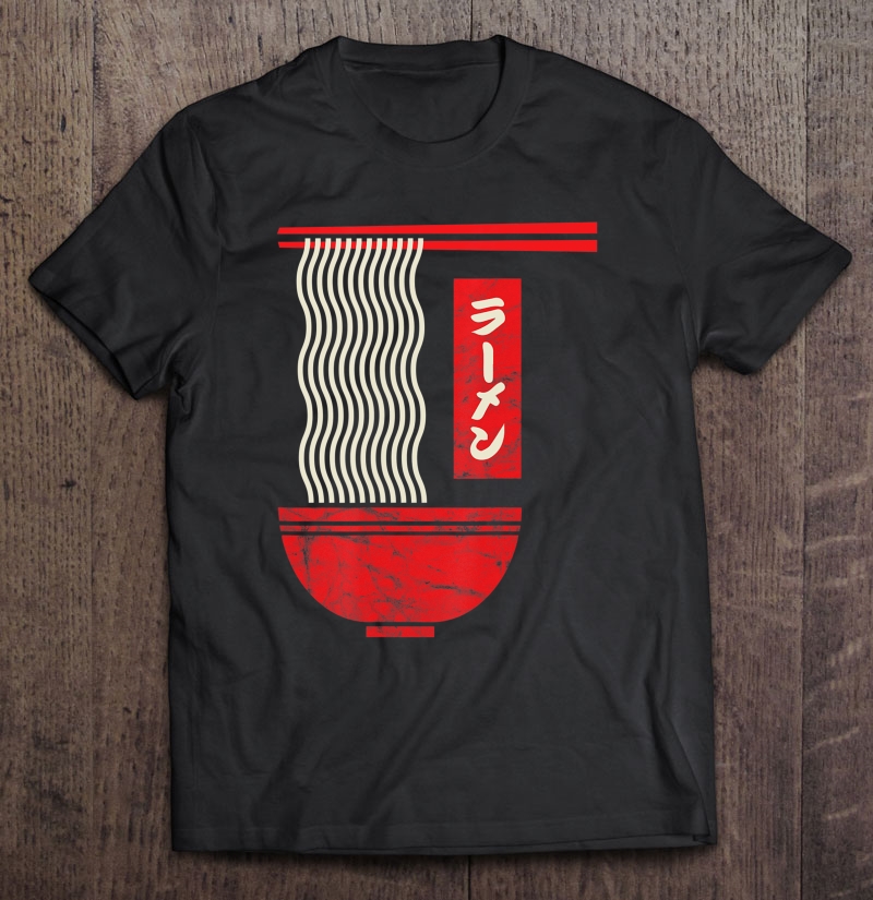 Retro Vintage Japanese Ramen Poster Ramen Noodles Shirt