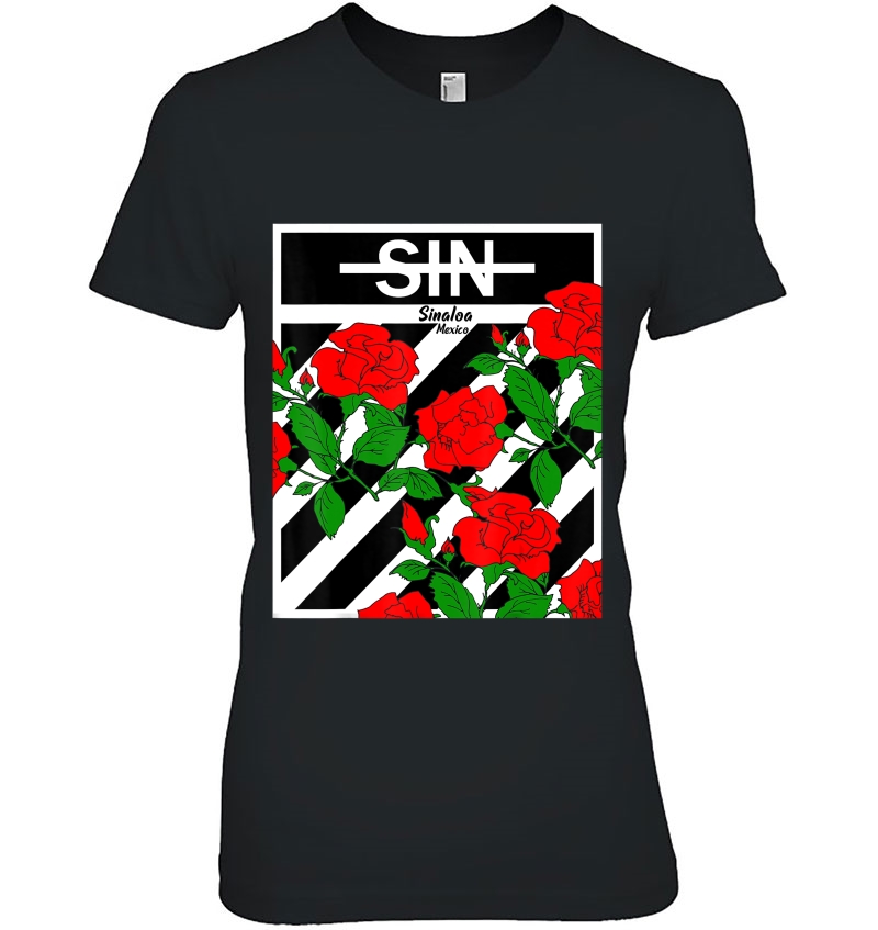Sinaloa Mexico Red Roses Ladies Tee