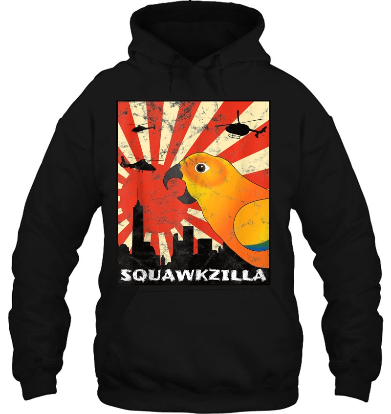 Squawk Zilla Sun Conure Parrot Squawking Kawaii Mugs