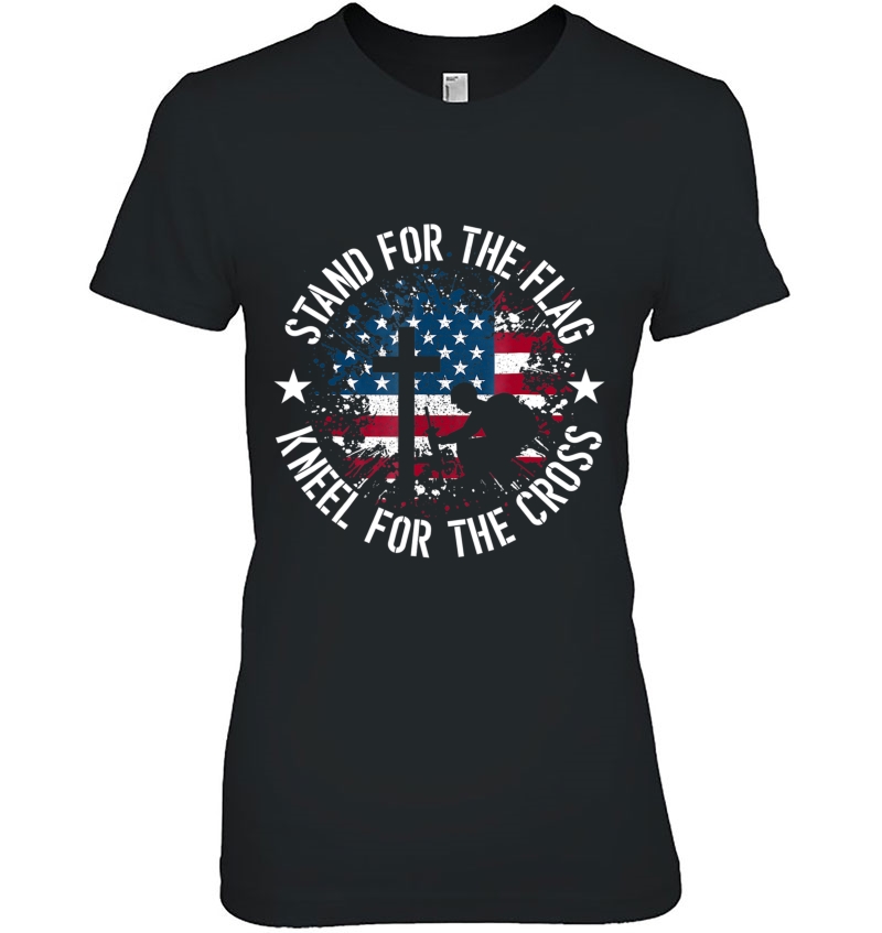 Stand For The Flag, Kneel For The Cross Patriotic Hoodie