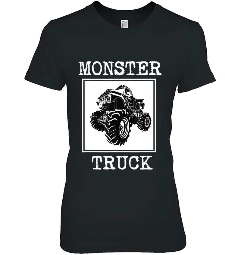 Super Monster Truck Vintage - Big Size Cars Fan Ladies Tee
