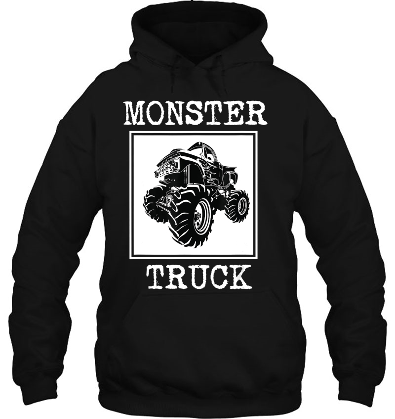 Super Monster Truck Vintage - Big Size Cars Fan Hoodie