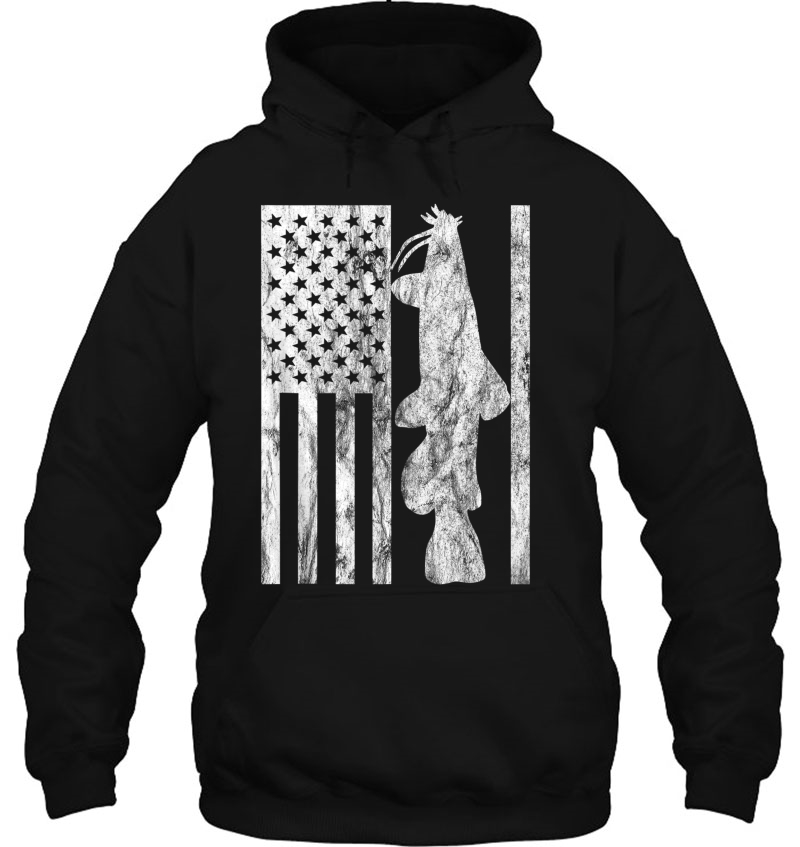 Catfishing American Flag Patriotic Catfish Angler Gift Hoodie