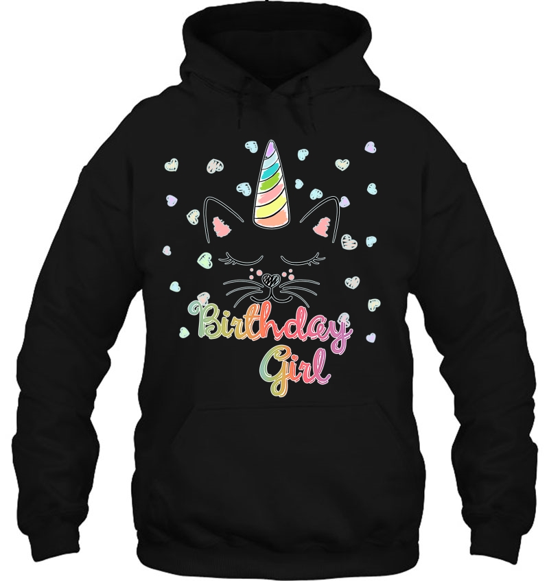 Caticorn Unicat Birthday Party Girl Shirt Mugs