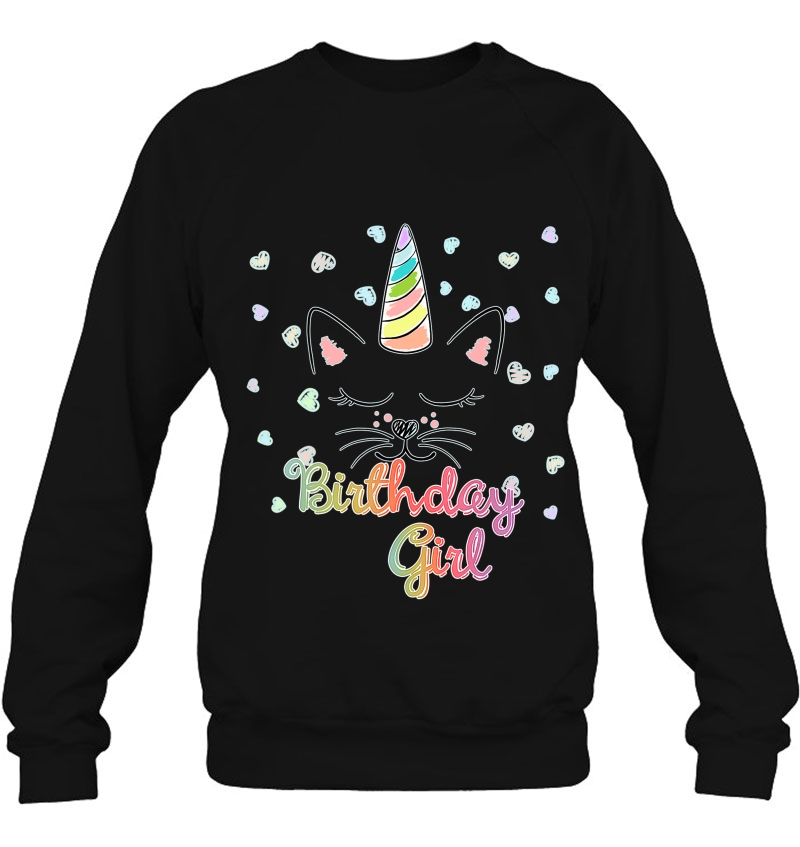 Caticorn Unicat Birthday Party Girl Shirt Mugs