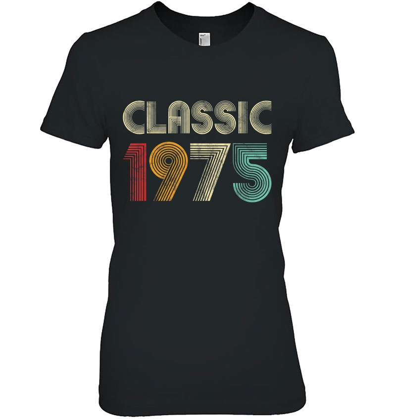 Classic 1975 Vintage 45Th Birthday Gift Men Women Hoodie