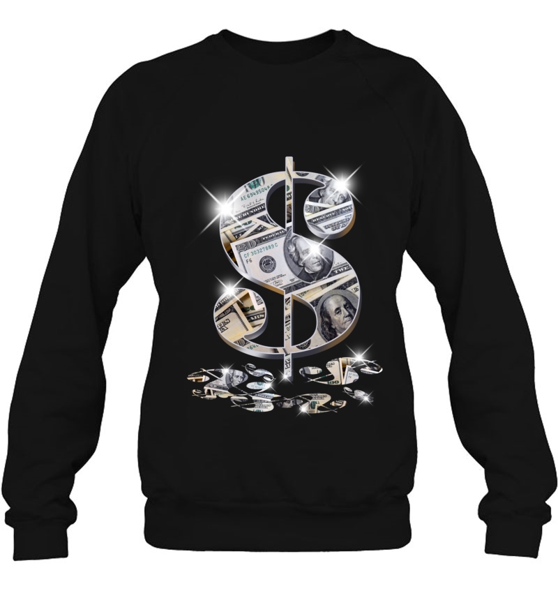 Cool As Dollar Bill Dollar Sign $$ Gift Design Idea Pullover Mugs