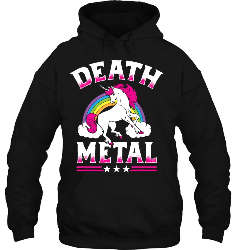 Death Metal Rainbow And Unicorn Heavy Rock Music Lover Gift Mugs