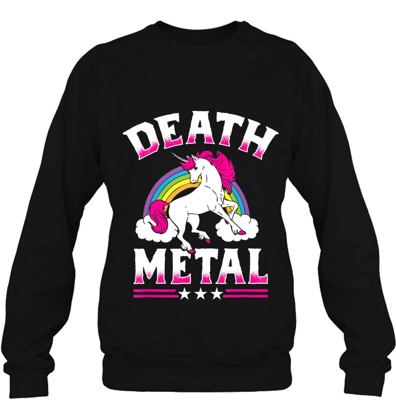 Death Metal Rainbow And Unicorn Heavy Rock Music Lover Gift Mugs