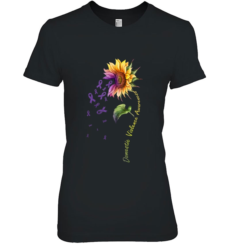 Domestic Violence Awareness Sunflower Shirt Hoodie